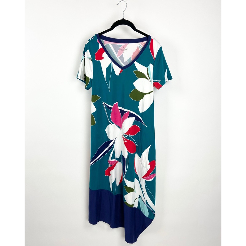 Floral Short Sleeve Dress – Small/Medium