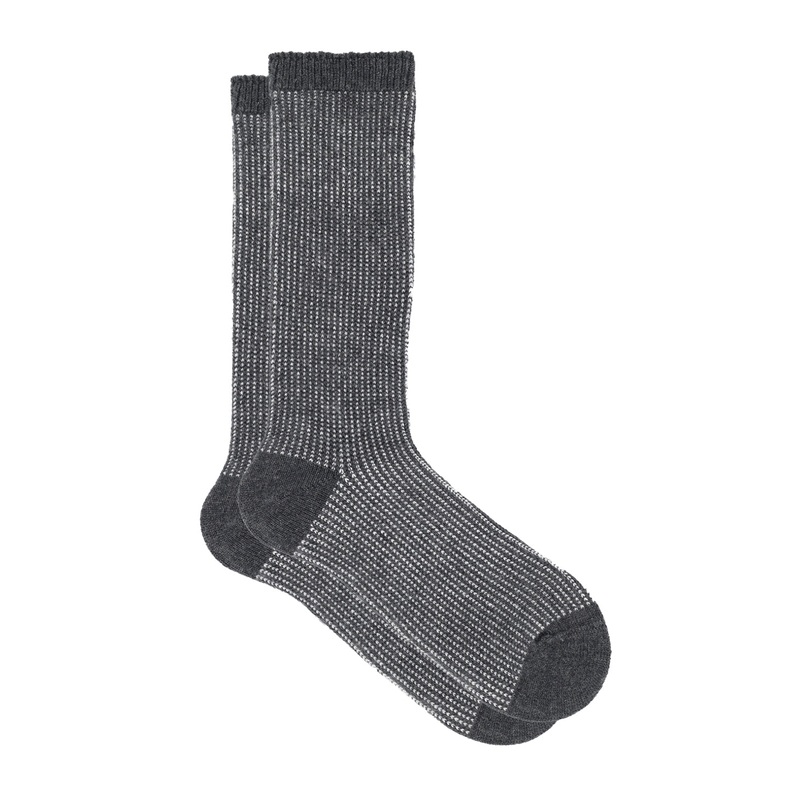 Jacky Charcoal Cashmere Socks Charcoal One Size