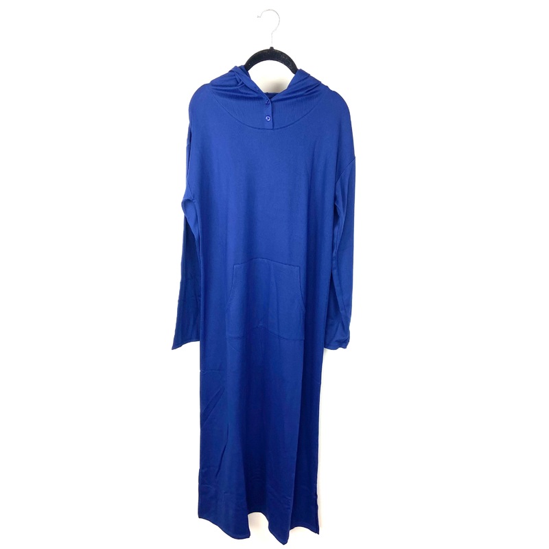 Navy Blue Long Sleeve Lounge Dress – Size 6/8 Small: Size 6-8