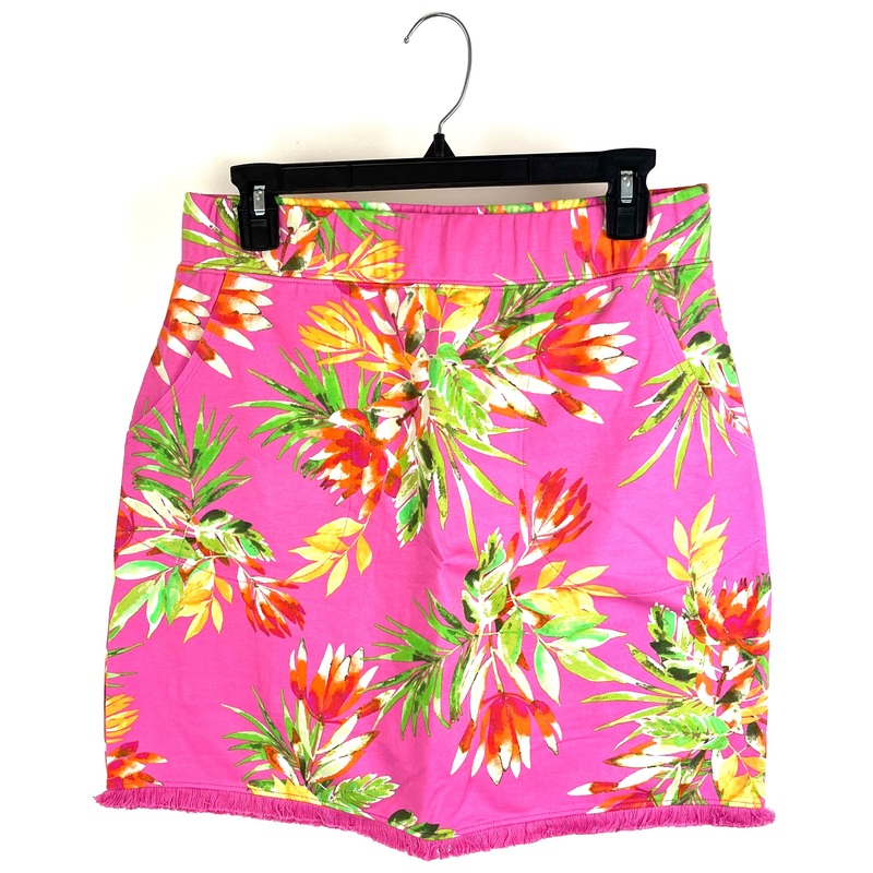 Pink Tropical Print Stretchy Skort – Size 6/8