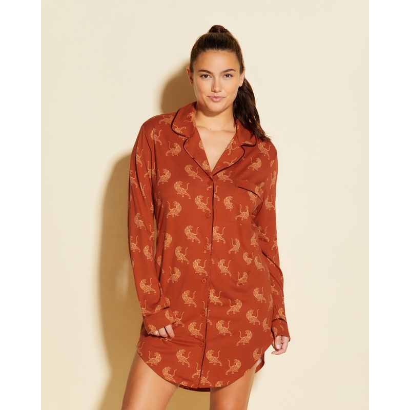 Printed Nightshirt Sahara Tiger XS