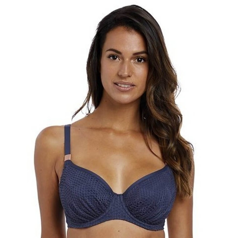Fantasie Swim Marseille Underwire Gathered Full Cup Bikini Top – Twilight 30DDD Twilight