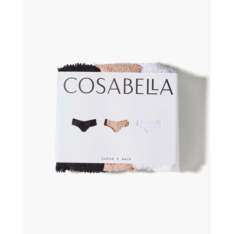 3Er-Pack Lr Tanga Black Sette White Einheitsgre