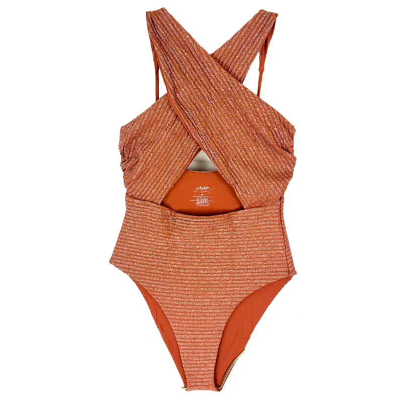 Metallic Brown Halter One Piece Swimsuit – Extra Small