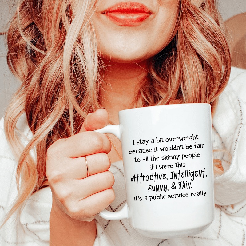 Public Service Ceramic Mug 15 oz White One Size