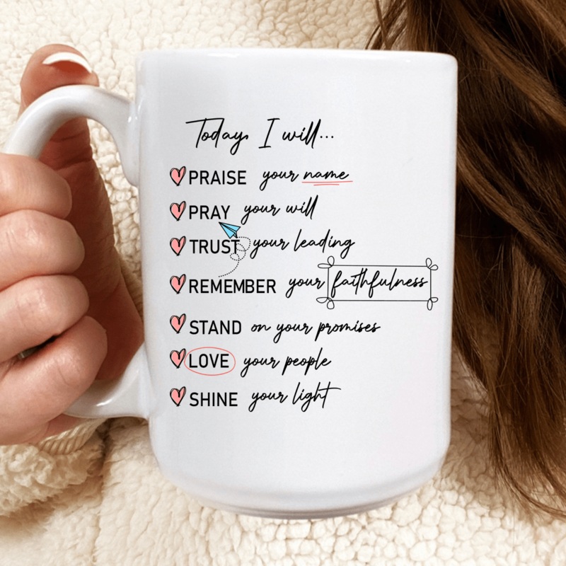 Today I Will Mug White One Size