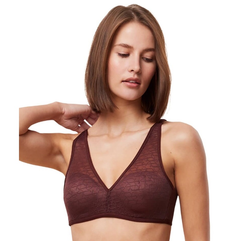 Triumph Signature Sheer Padded Wire-free Bra – Decadent Chocolate 32B