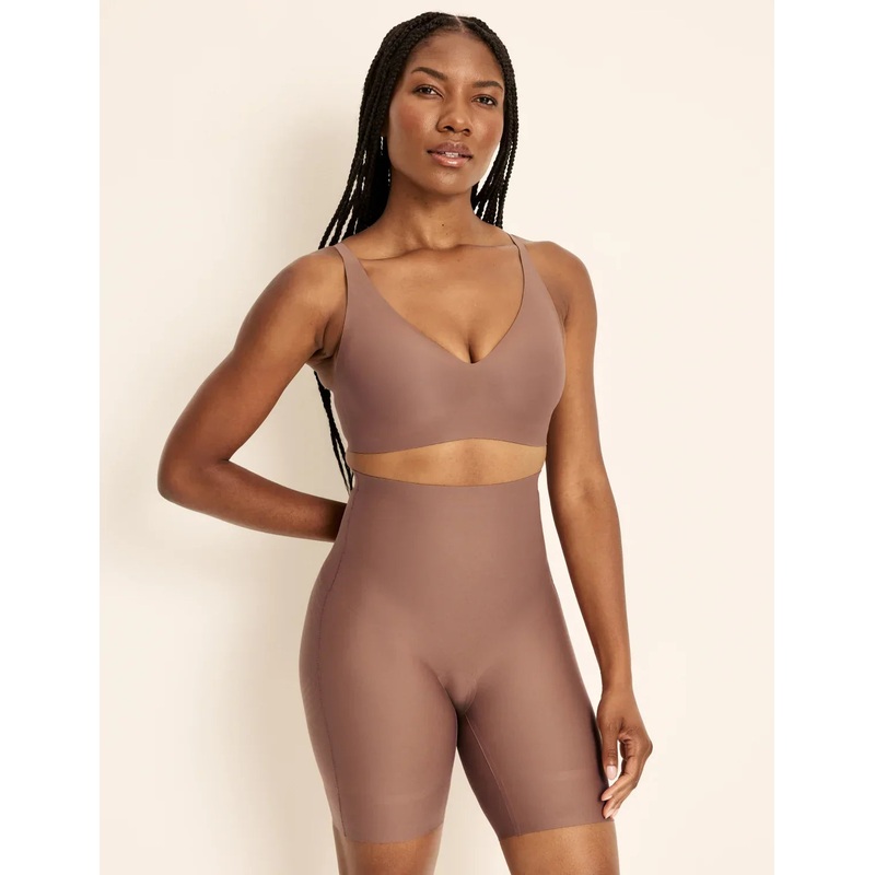 Customizable Shaper High Rise Leakproof Shorts Warm Sand XS