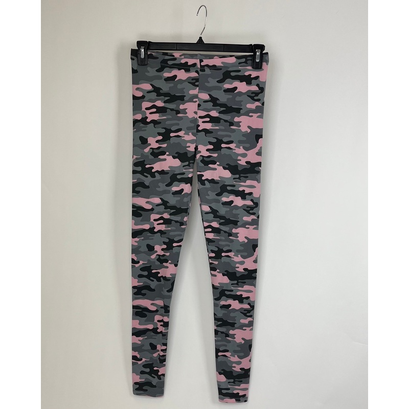 Pink and Gray Camo Leggings – Small