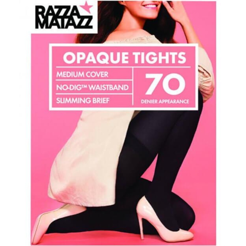 Razzamatazz 70D Opaque Tights Slimming Brief – Black AV-TL