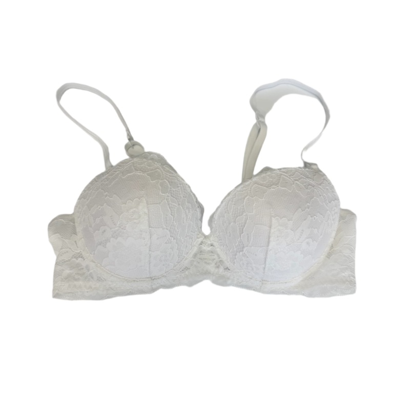 White Push Up and Lace Bra – 34B