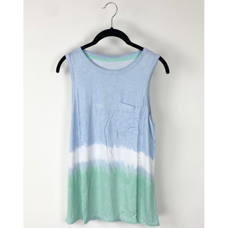 Blue Tie Dye Tank Top – XS