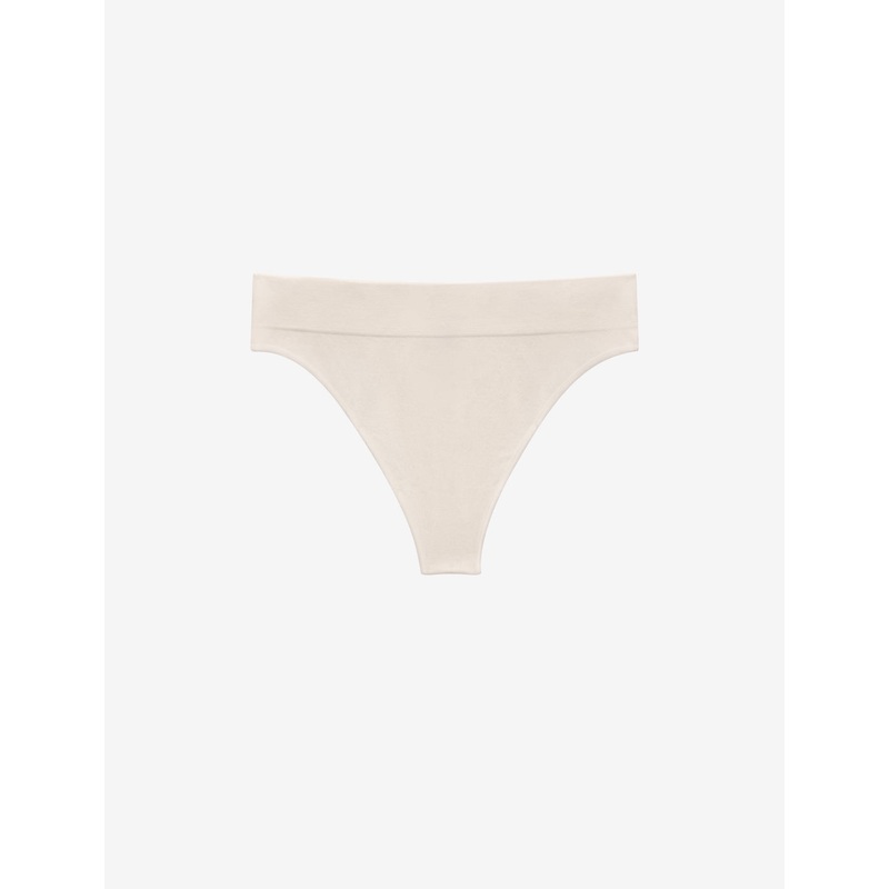 Seamless Cloud Cotton Thong sea-salt XS