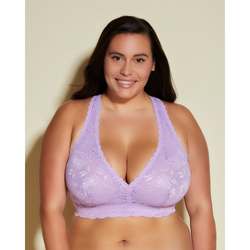 Ultra Curvy Racie Racerback Bralette Icy Violet XS