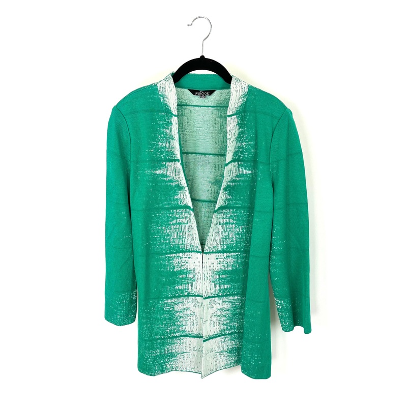 Bright Green And White Jacket – Size 2-4