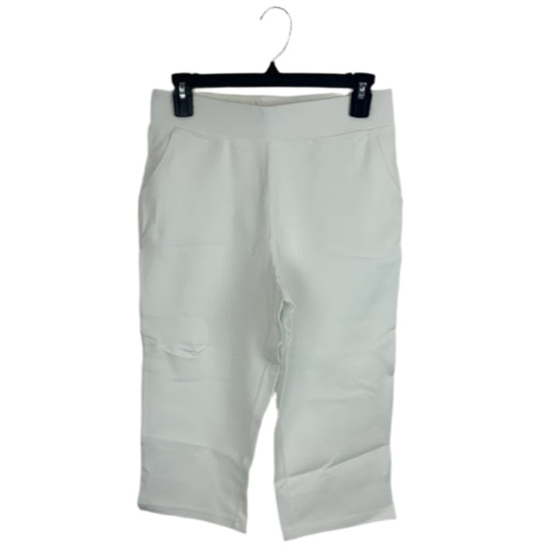 Bright White Elastic Capri Pants – Size 6