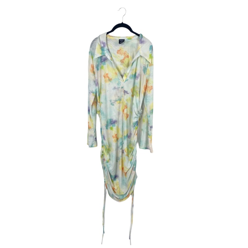 Multicolor Mesh Dress – 0X, 1X 0X (Size 12W)