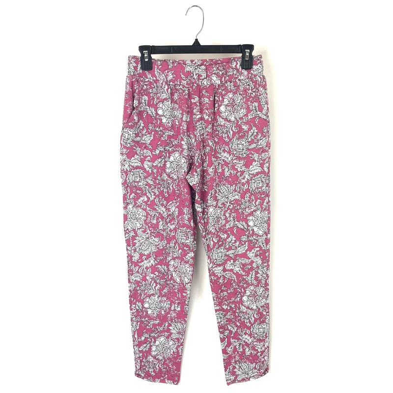 Pink and White Floral Pants – Size 4/6