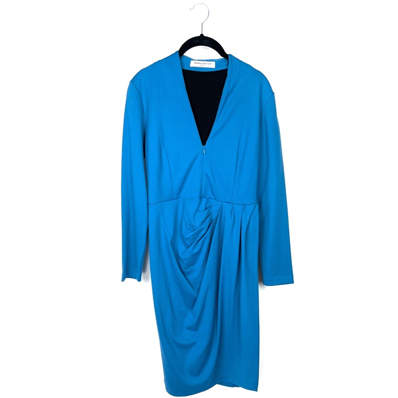 Teal Long-Sleeved Dress – Size 4-6