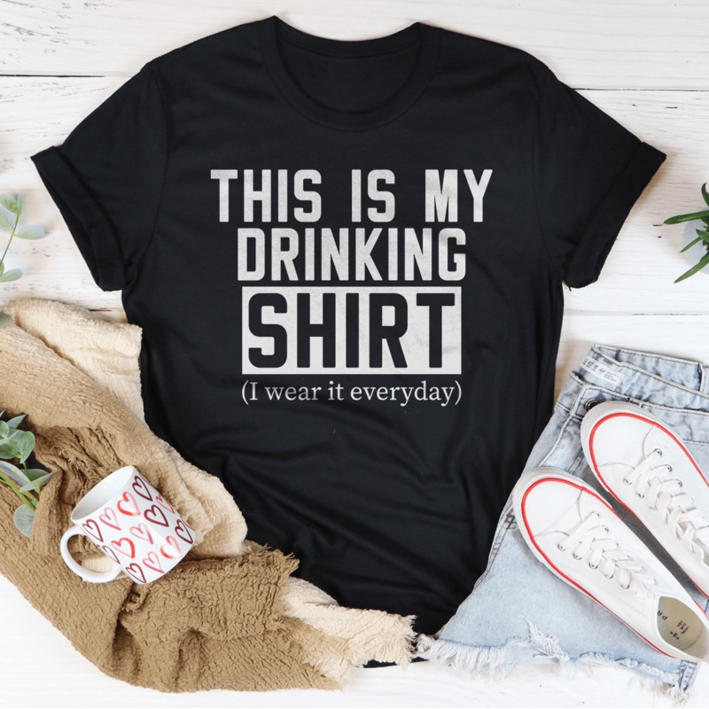 This Is My Drinking Shirt Tee Athletic Heather S