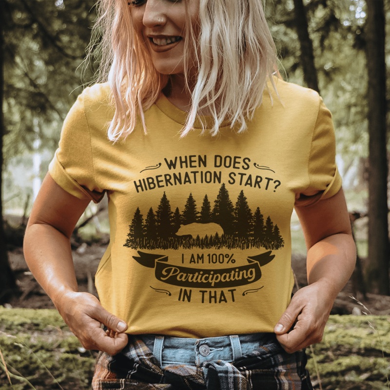 When Does Hibernation Start Tee Mustard S