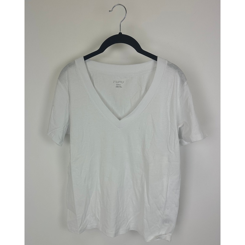 White Cotton T-Shirt – Size 2