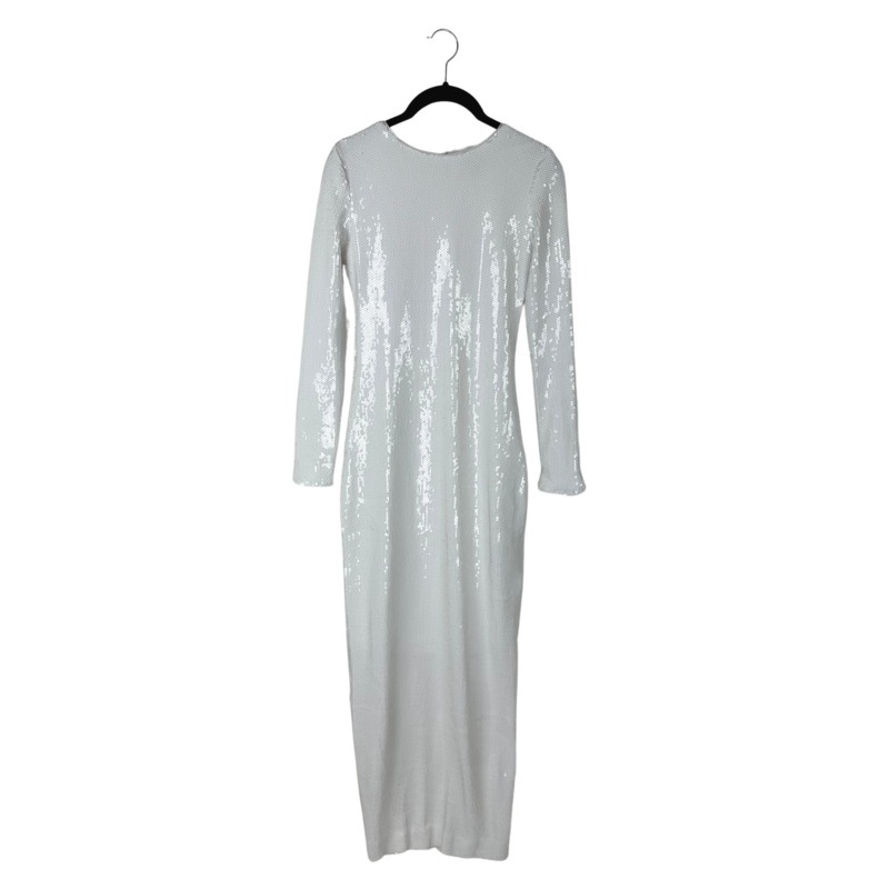 White Sequin Maxi Dress – Size 000/00 Extra extra small (Size 000-00)