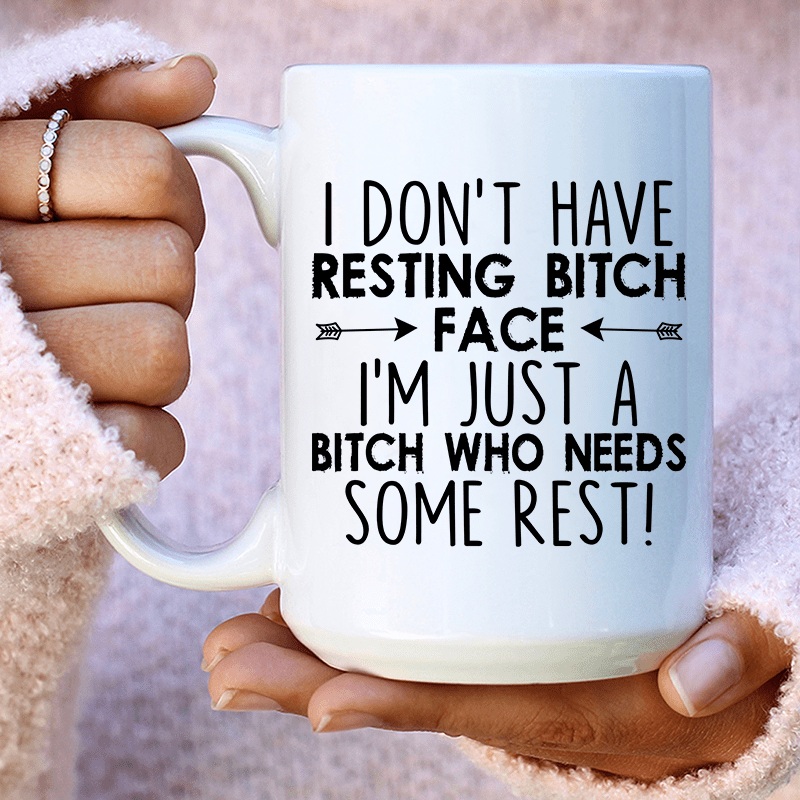 I Need Some Rest Ceramic Mug 15 oz White One Size