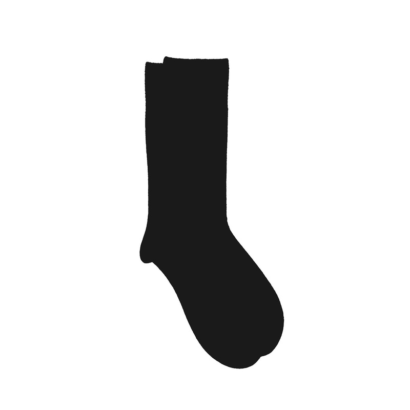 Nu-Novola Black Cashmere Socks Black One Size