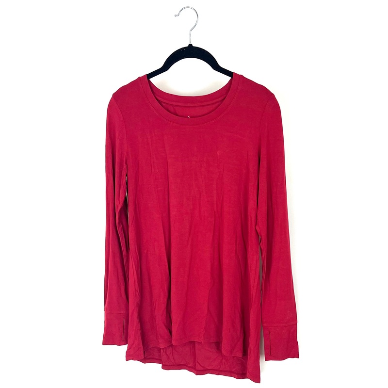 Red Long Sleeve Top – Small