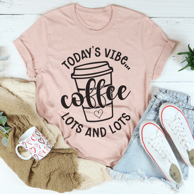 Today’s Vibe Tee Heather Prism Peach S