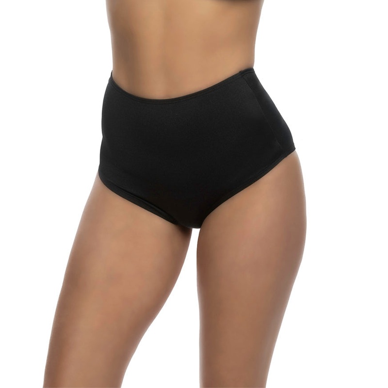 1pc High Waist Booty Shorts Black Small
