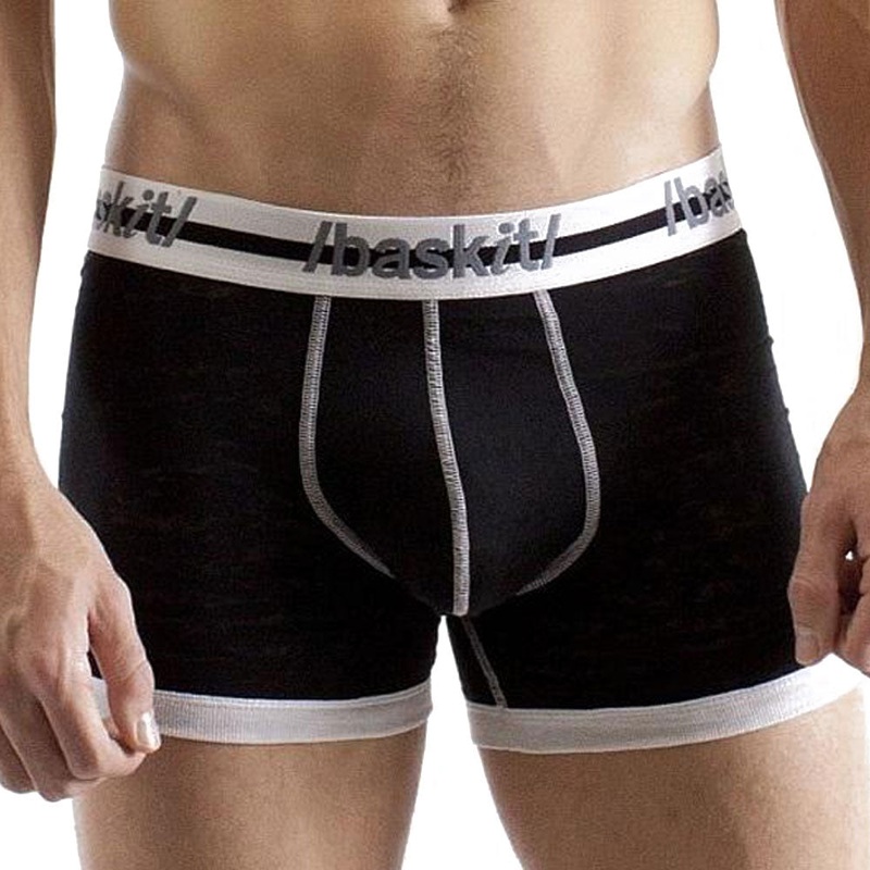 Baskit 6336321  Burnout Boxer Brief Small Black