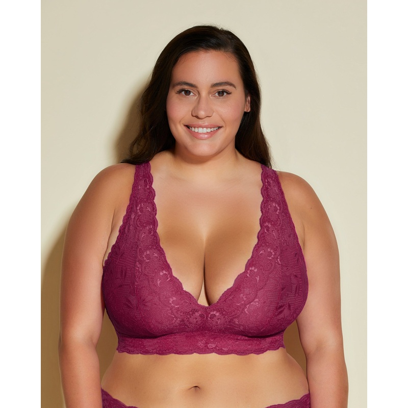 Bralette A Corsetto Ultra Curvy Vino XS