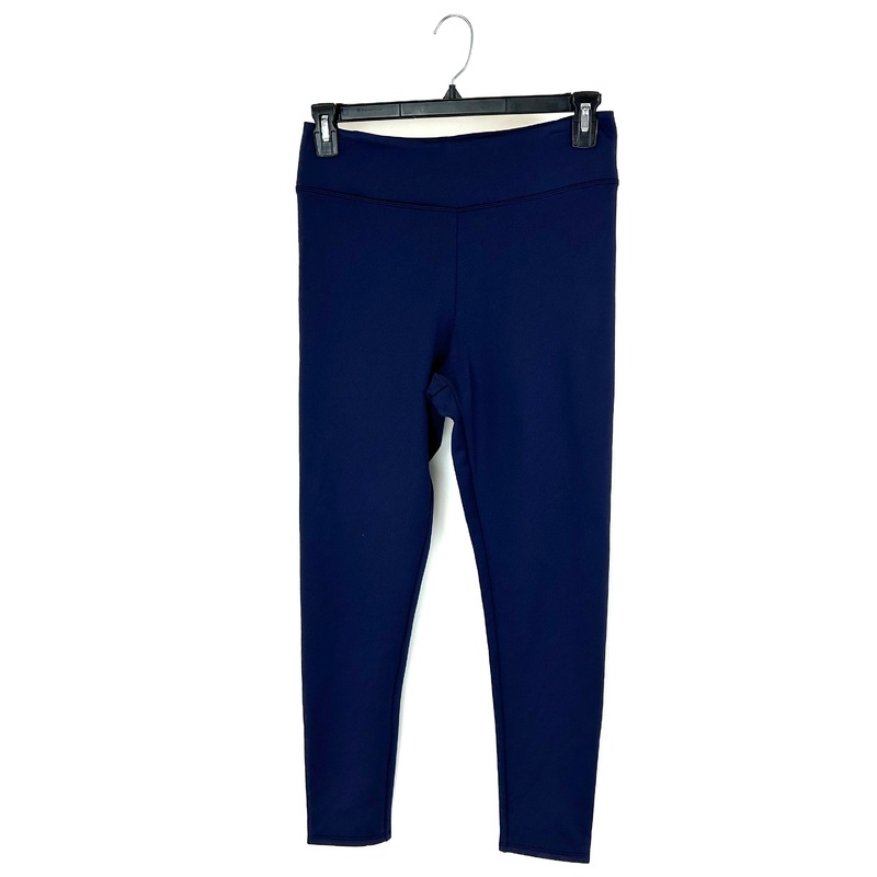 Navy Blue Fleece Lined Leggings – Size 10/12