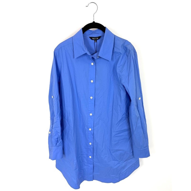 Blue Button Up Tunic – Size 2/4 Extra Small (2-4)