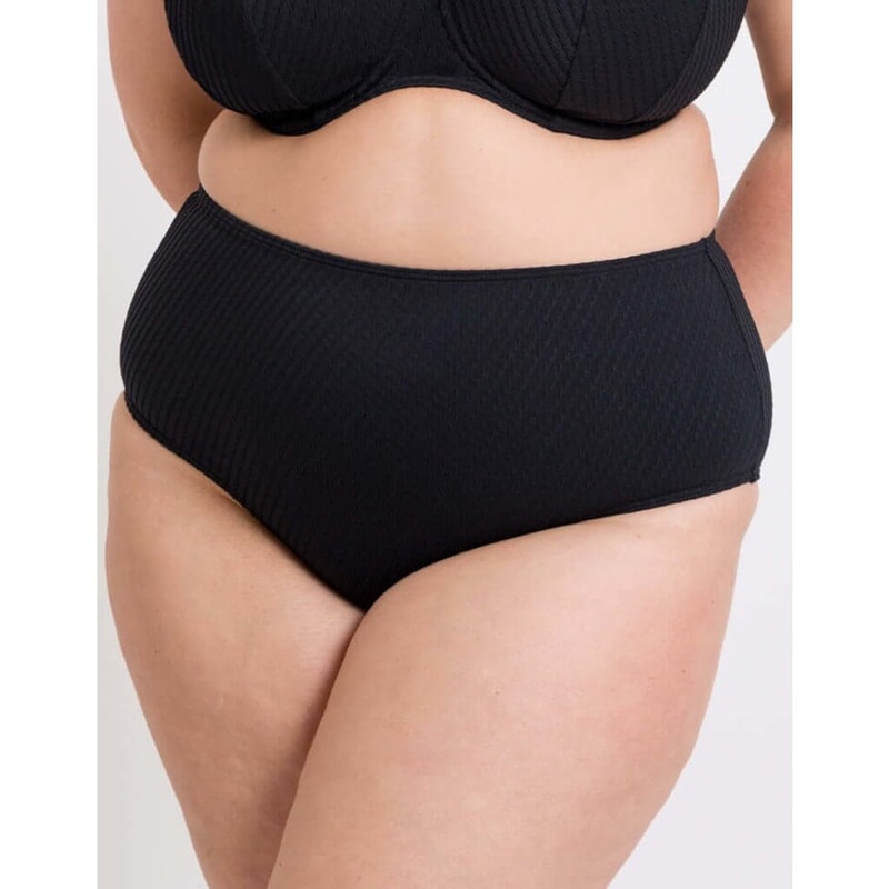 Curvy Kate Jet Set High Waist Bikini Brief – Black 10
