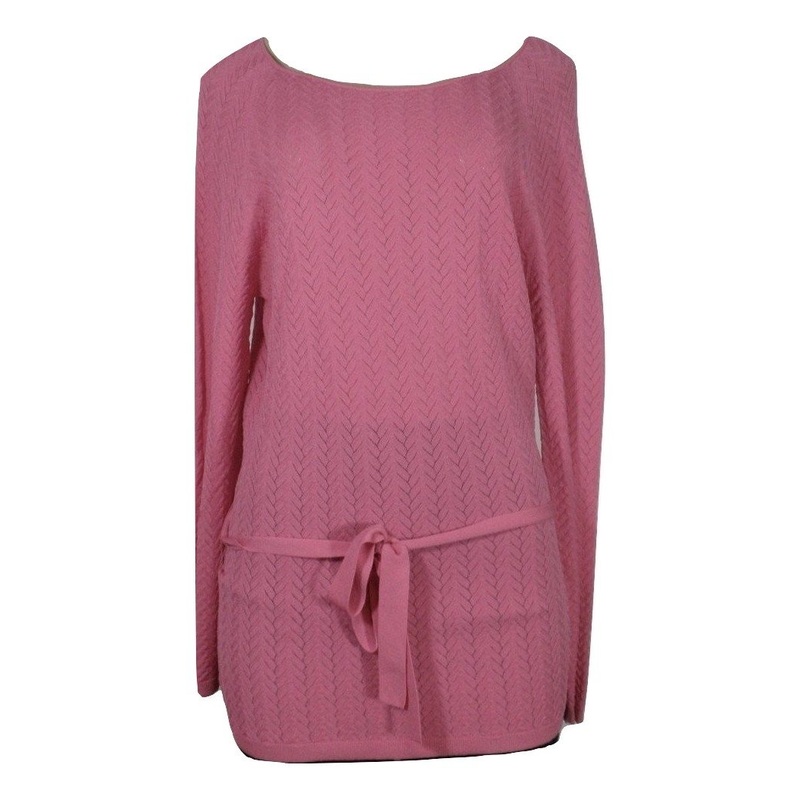 Pink Tie Waste Top – Size Medium
