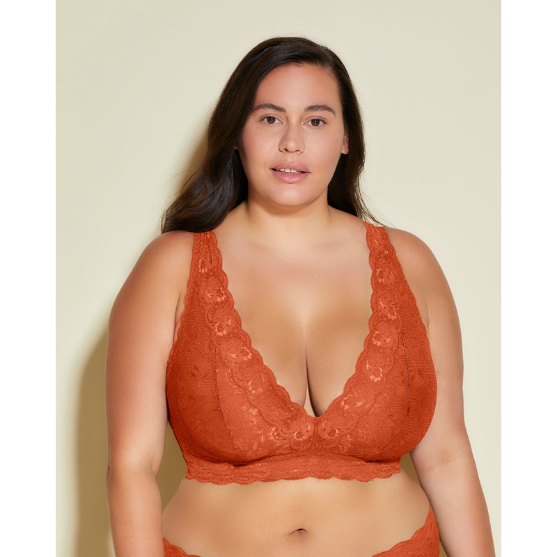Ultra Curvy Plungie Longline Bralette Sahara XS