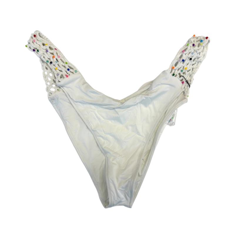 White V-Shaped Bikini Bottom – Extra Extra Large