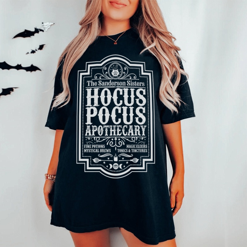 Hocus Pocus Apothecary Tee Black L