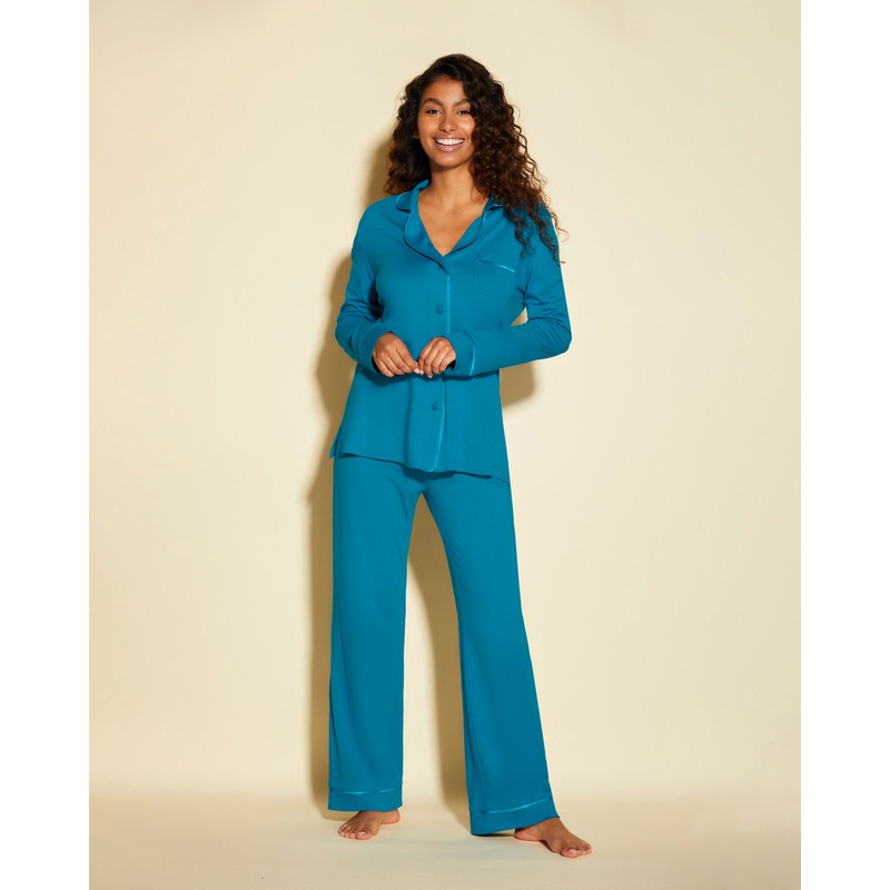 Pigiama Con Top A Maniche Lunghe E Pantaloni Udaipur Blue/Udaipur Blue XS