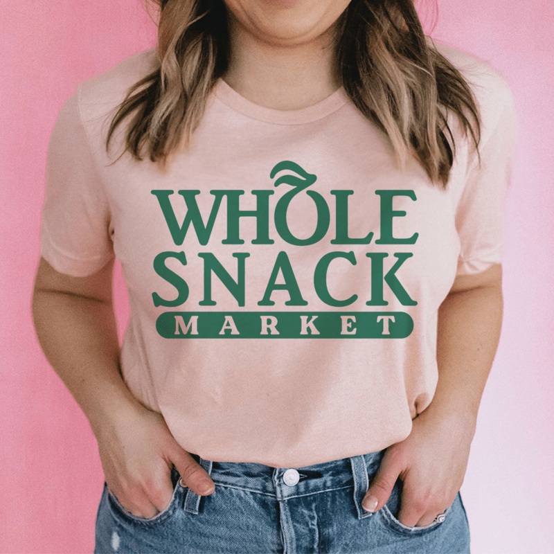 Whole Snack Market Tee Heather Prism Peach S