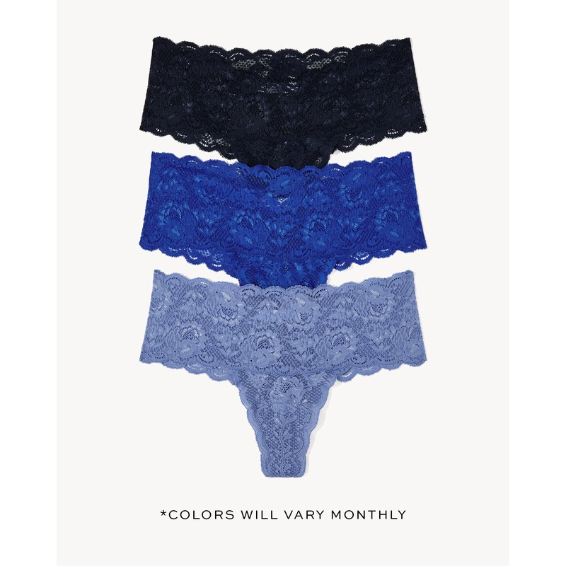 Comfie Thong 3 Pack Various S/M