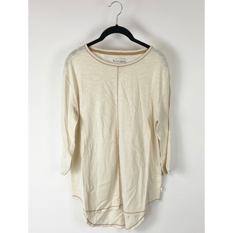 Cream Colored 3/4 Sleeve Shirt – Small & 1X Small