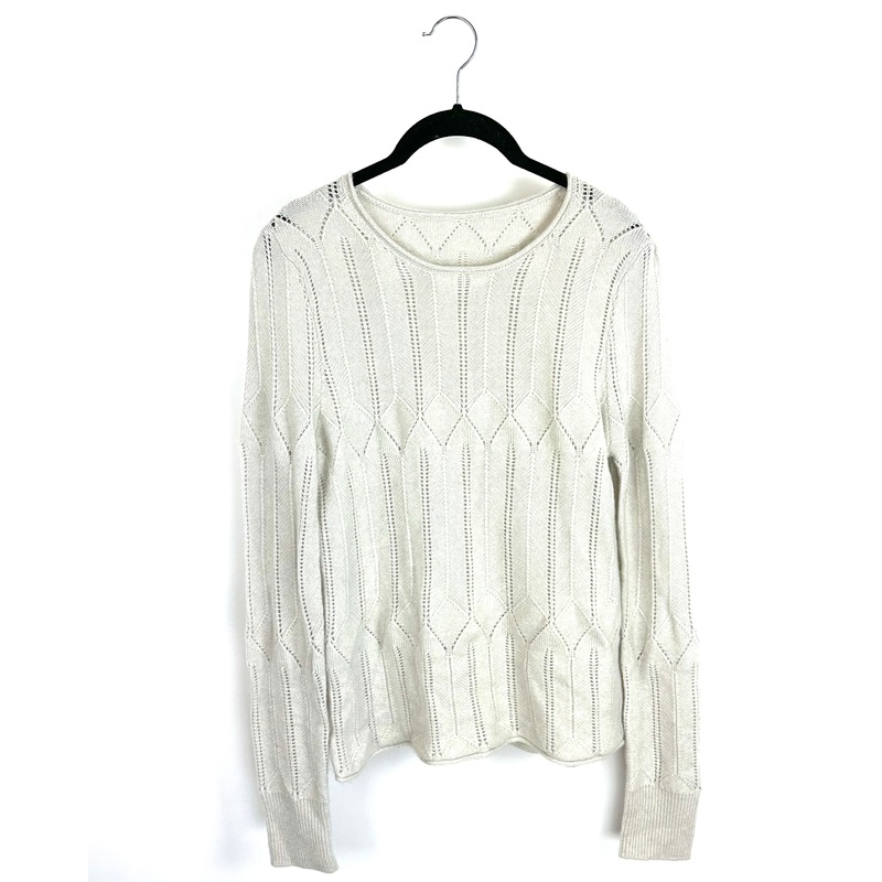 Gray Open Knit Sweater – Size 2/4