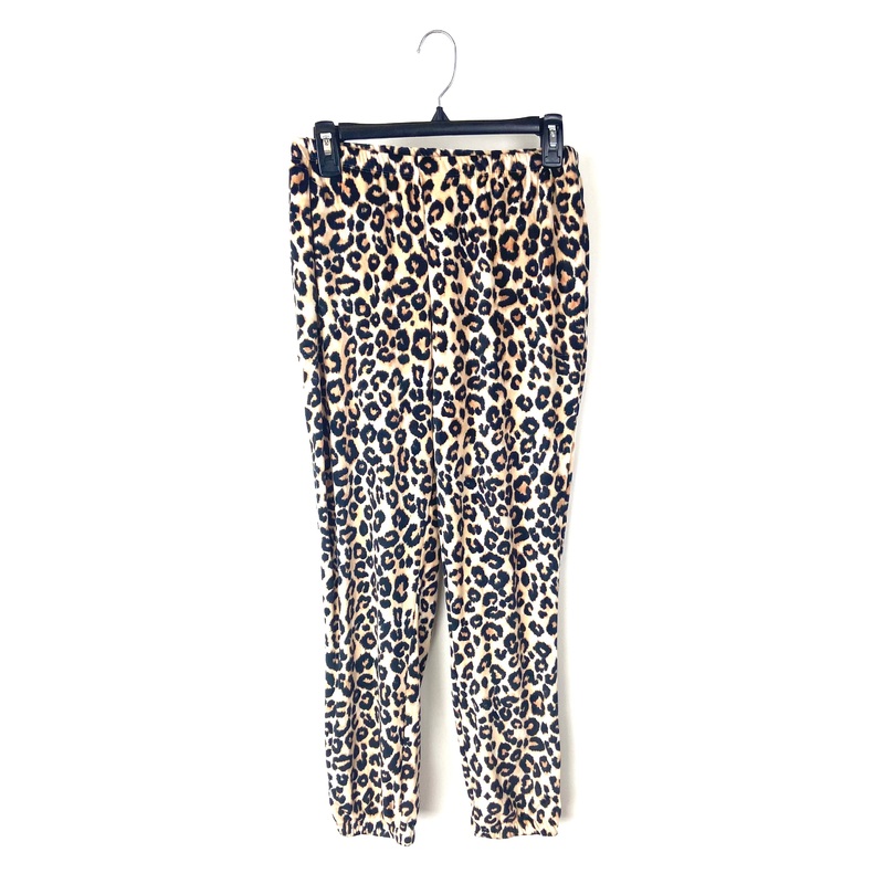 Leopard Print Pajama Pants – Small