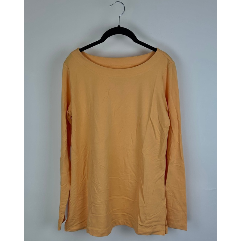 Light Orange Long Sleeve Top- Size 6/8