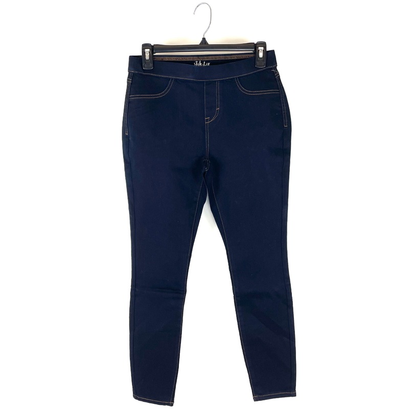 Mid Rise Dark Wash Jeggings – Petite Medium