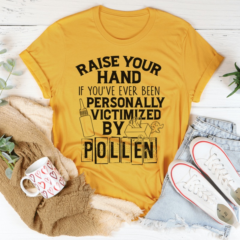 Victimized By Pollen Tee Mustard S